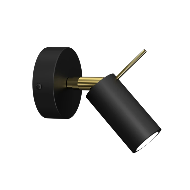 Kinkiet PRESTON GOLD/BLACK 1x mini GU10 MLP7634 Milagro