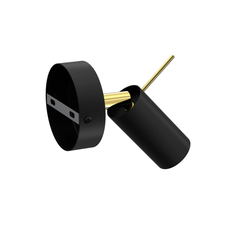 Kinkiet PRESTON GOLD/BLACK 1x mini GU10 MLP7634 Milagro