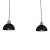Lampa wisząca ERIK Sawn black/Patinated wood 2XE27 MLP7639 Milagro