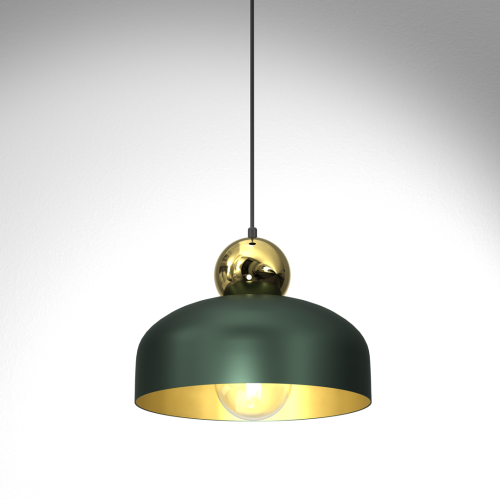 Lampa Wisząca HARALD GOLD/GREEN 1xE27 MLP7694 Milagro