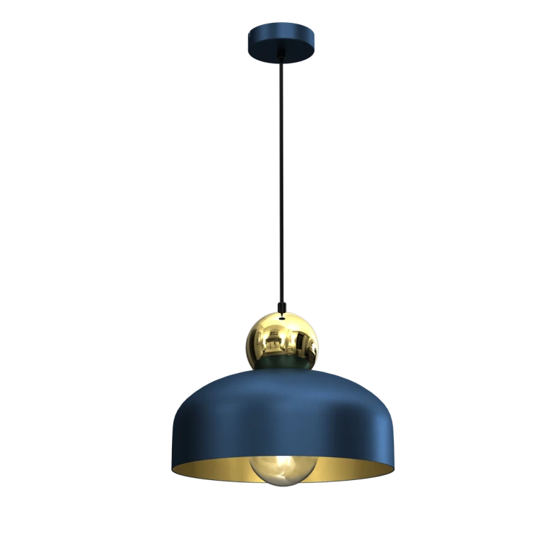 Lampa Wisząca HARALD GOLD/NAVY BLUE 1xE27 MLP7695 Milagro