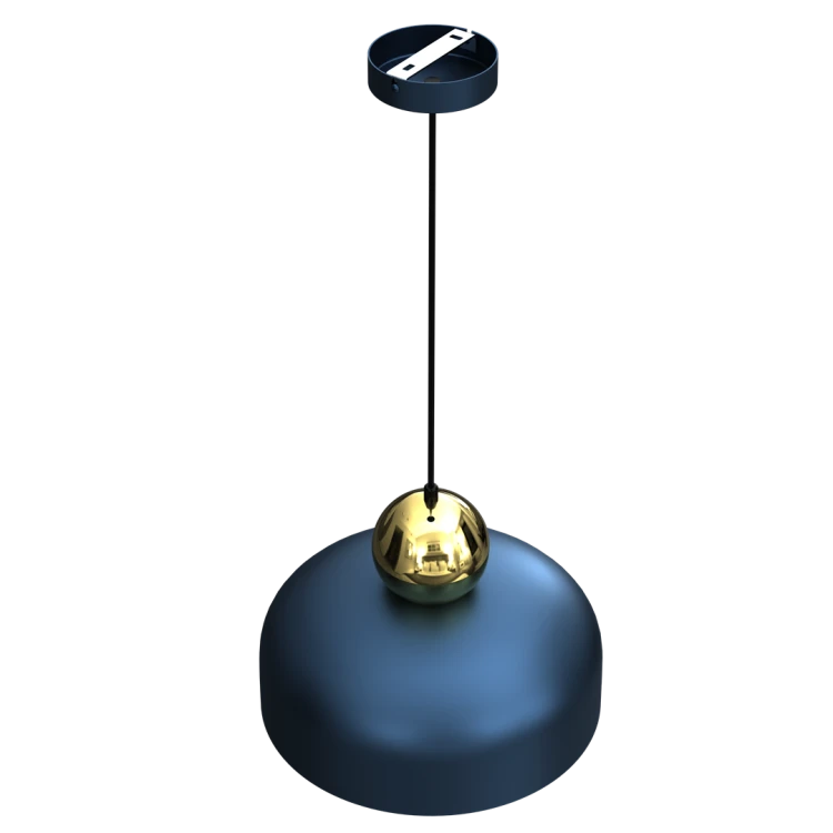 Lampa Wisząca HARALD GOLD/NAVY BLUE 1xE27 MLP7695 Milagro