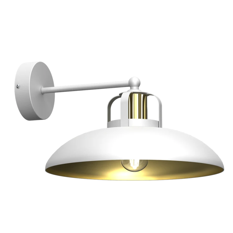 Kinkiet FELIX WHITE/GOLD 1xE27 MLP7702 Milagro
