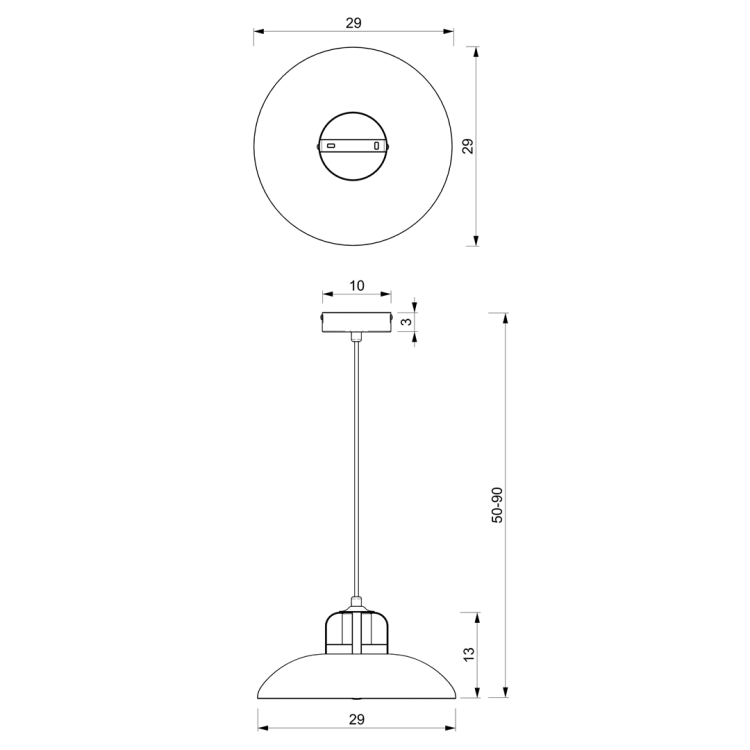 Lampa wisząca FELIX WHITE/GOLD 1xE27 MLP7704 Milagro