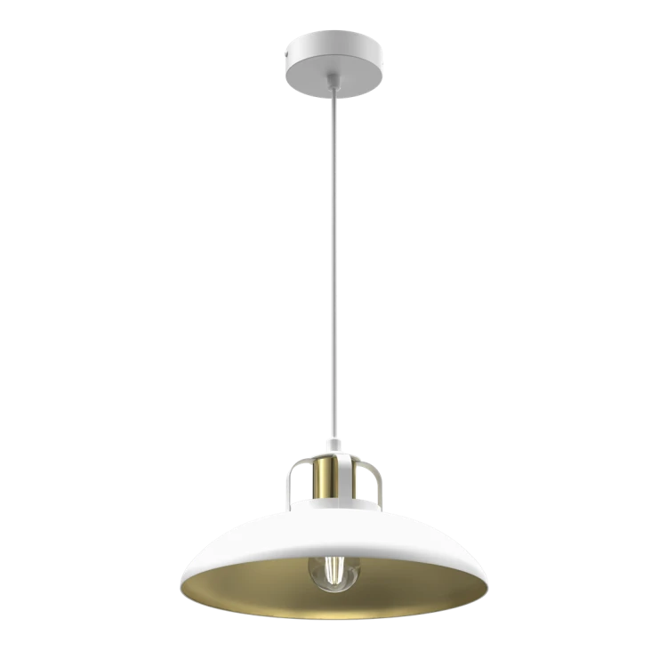 Lampa wisząca FELIX WHITE/GOLD 1xE27 MLP7704 Milagro