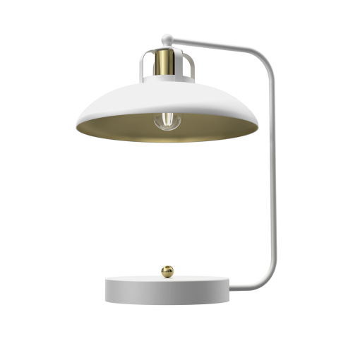 Lampka biurkowa FELIX WHITE/GOLD 1xE27 MLP7706 Milagro