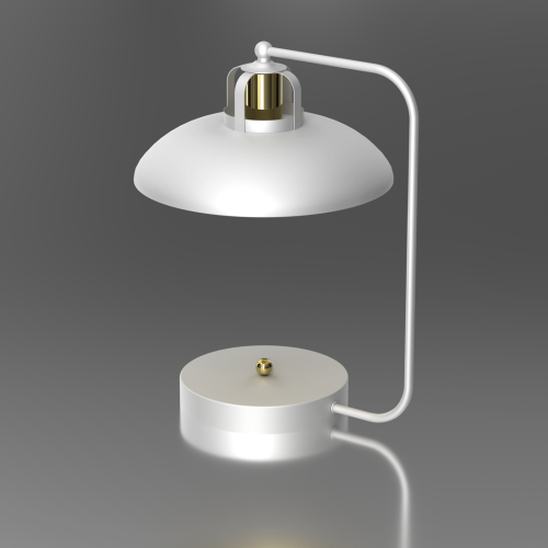 Lampka biurkowa FELIX WHITE/GOLD 1xE27 MLP7706 Milagro