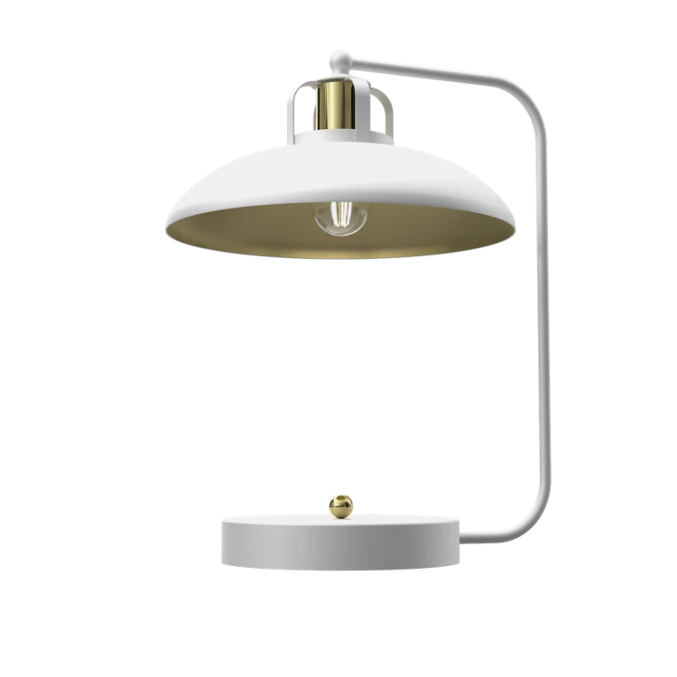 Lampka biurkowa FELIX WHITE/GOLD 1xE27 MLP7706 Milagro
