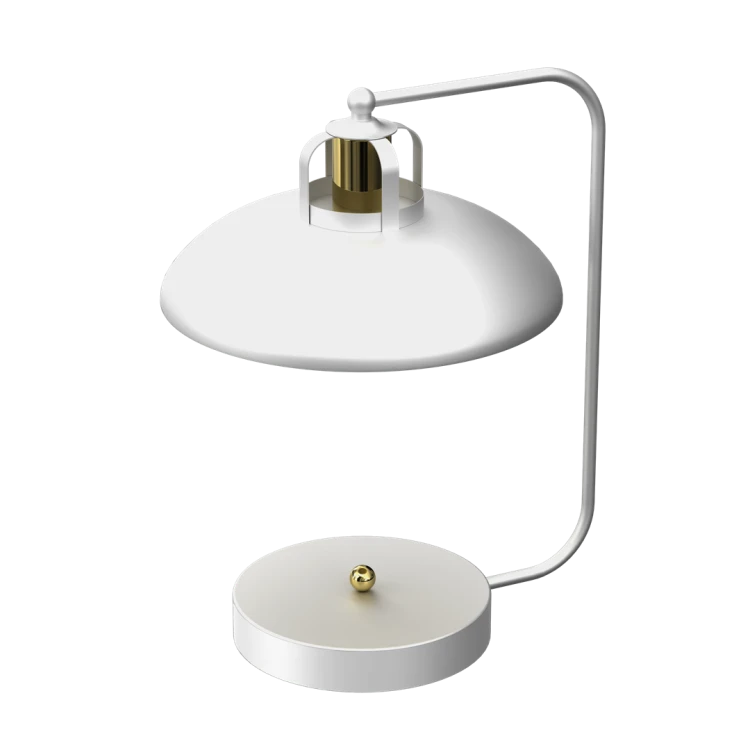 Lampka biurkowa FELIX WHITE/GOLD 1xE27 MLP7706 Milagro