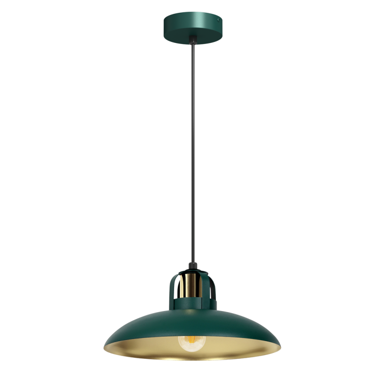 Lampa wisząca FELIX GREEN/GOLD 1xE27 MLP7709 Milagro