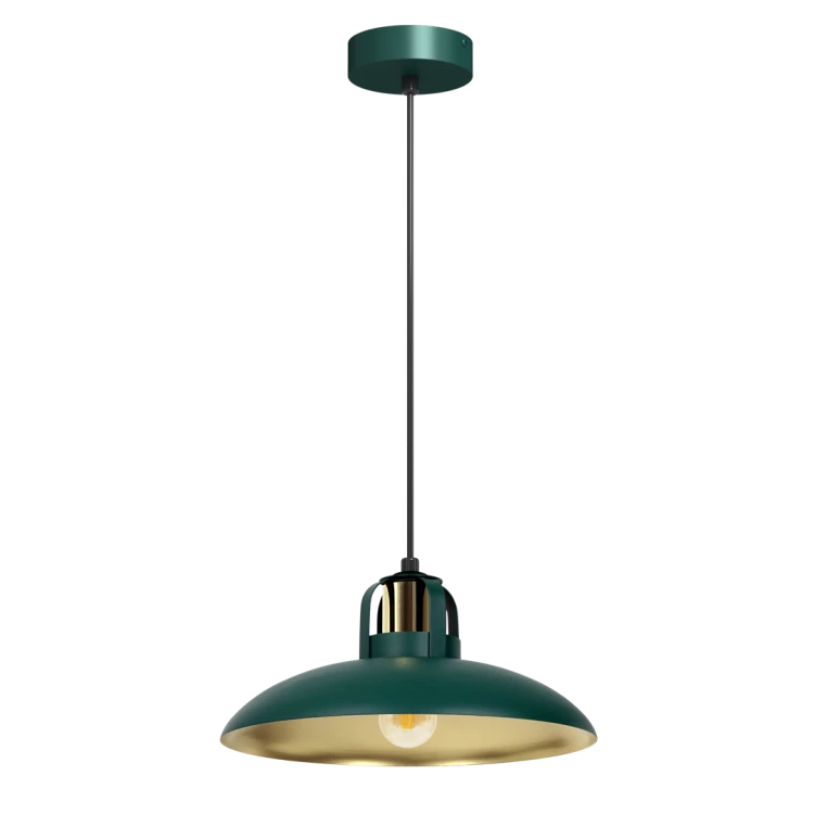 Lampa wisząca FELIX GREEN/GOLD 1xE27 MLP7709 Milagro