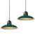 Lampa wisząca FELIX GREEN/GOLD 2xE27 MLP7710 Milagro