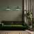 Lampa wisząca FELIX GREEN/GOLD 2xE27 MLP7710 Milagro