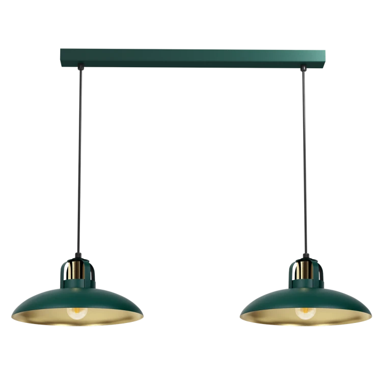 Lampa wisząca FELIX GREEN/GOLD 2xE27 MLP7710 Milagro