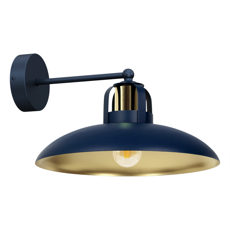Kinkiet FELIX NAVY BLUE/GOLD 1xE27 MLP7712 Milagro