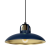 Lampa wisząca FELIX NAVY BLUE/GOLD 1xE27 MLP7714 Milagro