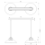 Lampa wisząca FELIX NAVY BLUE/GOLD 2xE27 MLP7715 Milagro