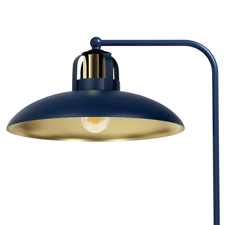 Lampka biurkowa FELIX NAVY BLUE/GOLD 1xE27 MLP7716 Milagro