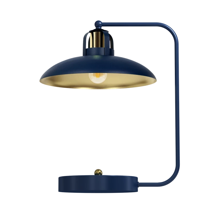 Lampka biurkowa FELIX NAVY BLUE/GOLD 1xE27 MLP7716 Milagro