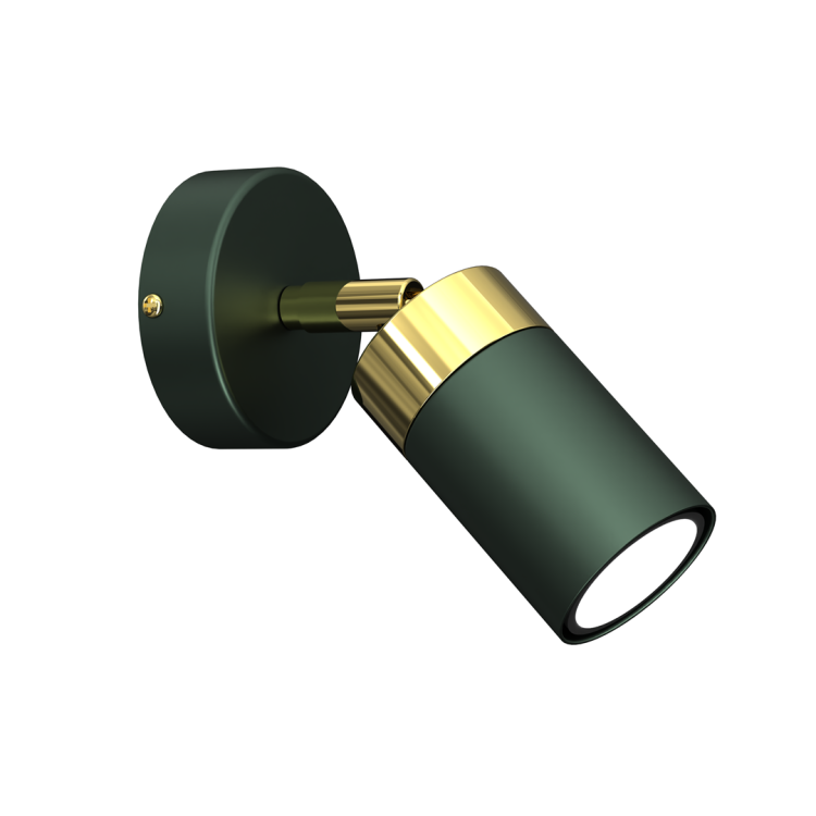 Lampa ścienno-sufitowa Kinkiet Industrialny Spot JOKER GREEN/GOLD 1xGU10 MLP7717 Milagro 1x GU10 Loft nowoczesny metalowy sufitowa ścienna zielony zielona złoty zielono złota pojedynczy Inspiracje Premium