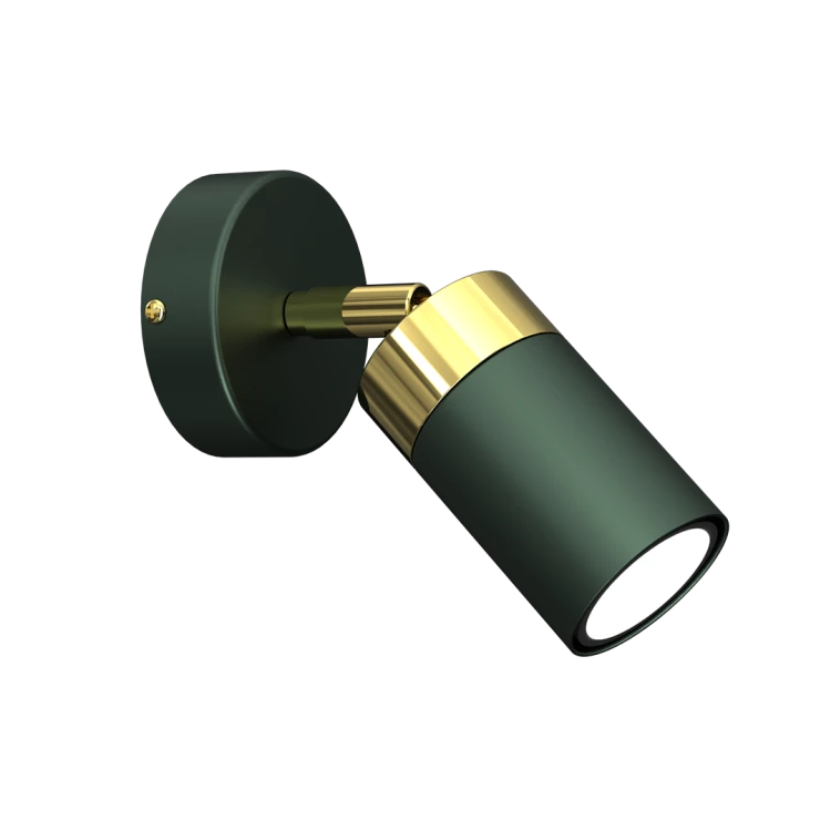 Lampa ścienno-sufitowa Kinkiet Industrialny Spot JOKER GREEN/GOLD 1xGU10 MLP7717 Milagro 1x GU10 Loft nowoczesny metalowy sufitowa ścienna zielony zielona złoty zielono złota pojedynczy Inspiracje Premium