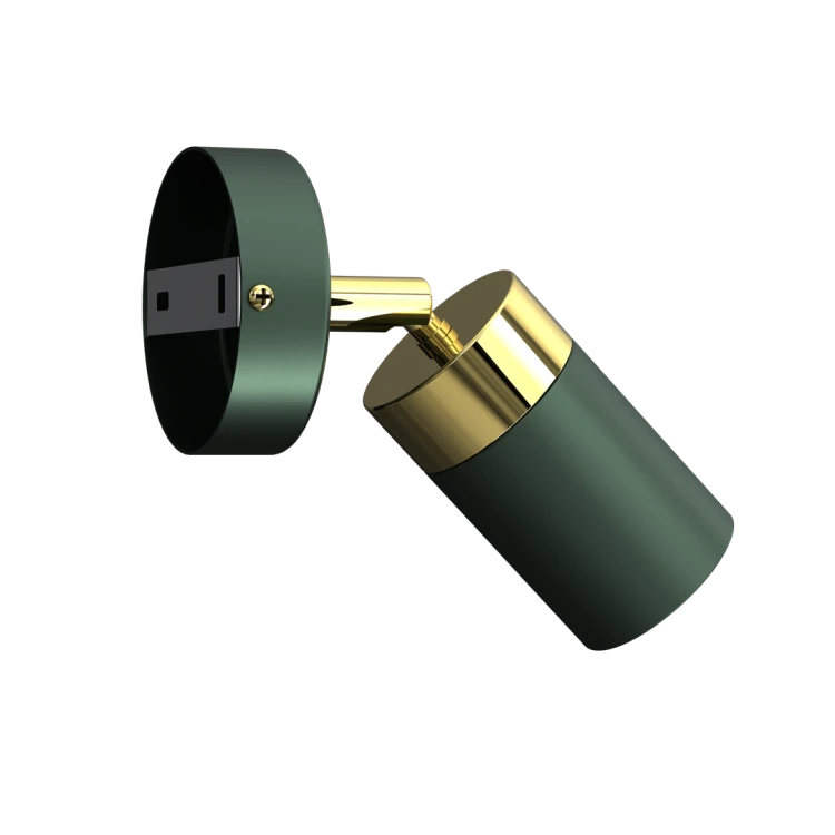 Lampa ścienno-sufitowa Kinkiet Industrialny Spot JOKER GREEN/GOLD 1xGU10 MLP7717 Milagro 1x GU10 Loft nowoczesny metalowy sufitowa ścienna zielony zielona złoty zielono złota pojedynczy Inspiracje Premium