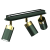 Lampa sufitowa listwa natynkowa JOKER GREEN/GOLD 3xGU10 MLP7719 Milagro 3x GU10 34cm Spot oprawa oświetleniowa nowoczesna ścienna Industrialna Loft nawierzchniowa metal zielony zielona złoty zielono złota Inspiracje Premium