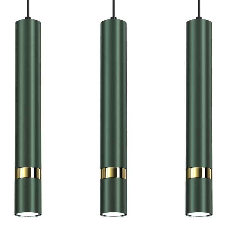 Lampa sufitowa wisząca natynkowa JOKER GREEN/GOLD 3xGU10 MLP7721 Milagro 3x GU10 60cm Spot oprawa oświetleniowa nowoczesna Industrialna Loft nawierzchniowa metal zwis zielony zielona złoty zielono złota Inspiracje Premium