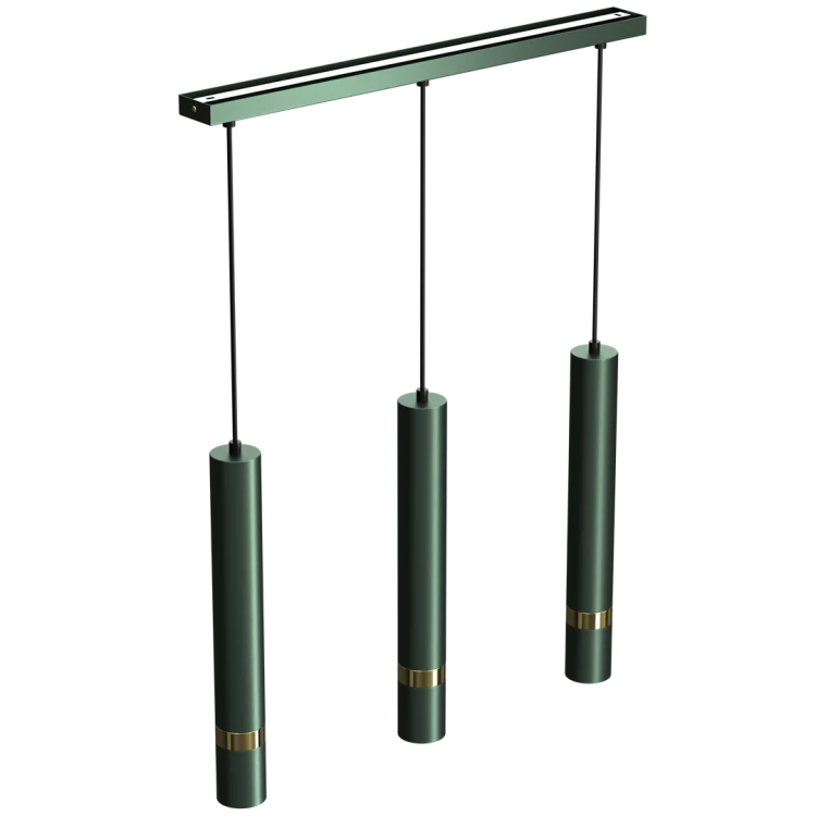 Lampa sufitowa wisząca natynkowa JOKER GREEN/GOLD 3xGU10 MLP7721 Milagro 3x GU10 60cm Spot oprawa oświetleniowa nowoczesna Industrialna Loft nawierzchniowa metal zwis zielony zielona złoty zielono złota Inspiracje Premium