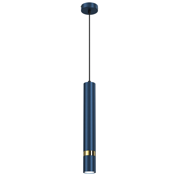 Lampa sufitowa wisząca natynkowa JOKER NAVY BLUE/GOLD 1xGU10 MLP7725 Milagro 1x GU10 50-90cm Spot oprawa oświetleniowa nowoczesna Industrialna Loft nawierzchniowa metal zwis granatowy granatowa złoty granatowo złota Inspiracje Premium