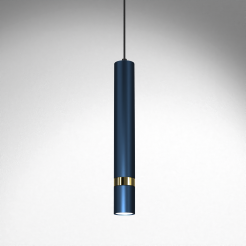 Lampa sufitowa wisząca natynkowa JOKER NAVY BLUE/GOLD 1xGU10 MLP7725 Milagro 1x GU10 50-90cm Spot oprawa oświetleniowa nowoczesna Industrialna Loft nawierzchniowa metal zwis granatowy granatowa złoty granatowo złota Inspiracje Premium