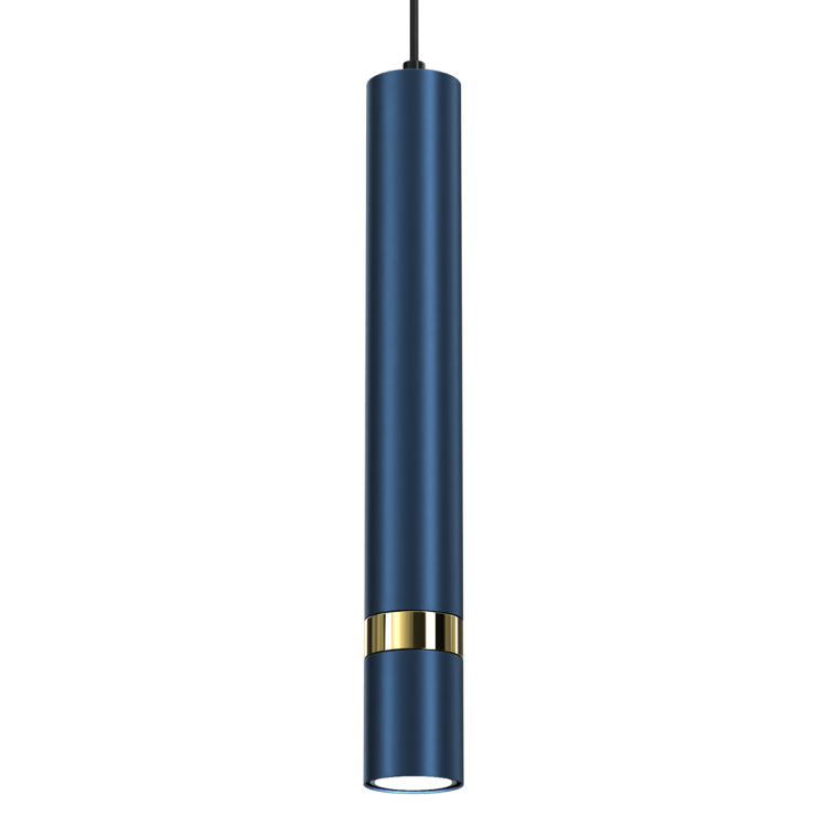 Lampa sufitowa wisząca natynkowa JOKER NAVY BLUE/GOLD 1xGU10 MLP7725 Milagro 1x GU10 50-90cm Spot oprawa oświetleniowa nowoczesna Industrialna Loft nawierzchniowa metal zwis granatowy granatowa złoty granatowo złota Inspiracje Premium