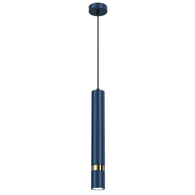 Lampa sufitowa wisząca natynkowa JOKER NAVY BLUE/GOLD 1xGU10 MLP7725 Milagro 1x GU10 50-90cm Spot oprawa oświetleniowa nowoczesna Industrialna Loft nawierzchniowa metal zwis granatowy granatowa złoty granatowo złota Inspiracje Premium