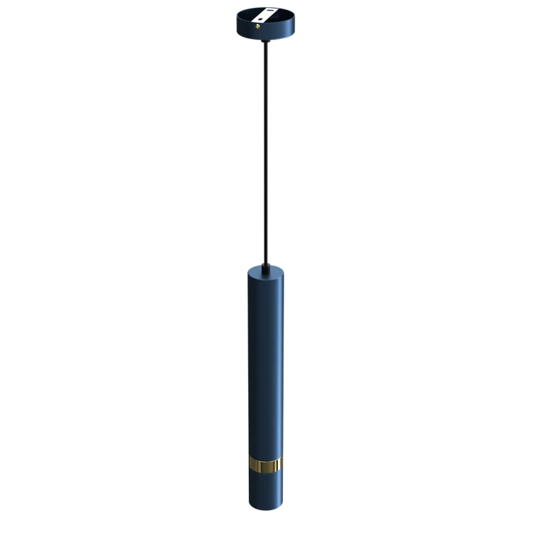 Lampa sufitowa wisząca natynkowa JOKER NAVY BLUE/GOLD 1xGU10 MLP7725 Milagro 1x GU10 50-90cm Spot oprawa oświetleniowa nowoczesna Industrialna Loft nawierzchniowa metal zwis granatowy granatowa złoty granatowo złota Inspiracje Premium