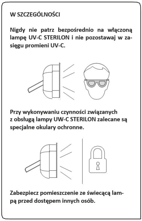 Lampa Naświetlacz UV-C STERILON 72W do 25m2 243905 Lena Lighting wirusobójcza bakteriobójcza antybakteryjna do dezynfekcji
