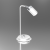 Lampa biurkowa Industrialna Loft JOKER WHITE/CHROME 1xGU10 MLP7751 Milagro GU10 36cm nowoczesna lampka nocna stołowa regulowana metalowa biała biało chrom Inspiracje Premium