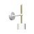 Kinkiet ARENA WHITE/GOLD 1xGX53 MLP7753 Milagro