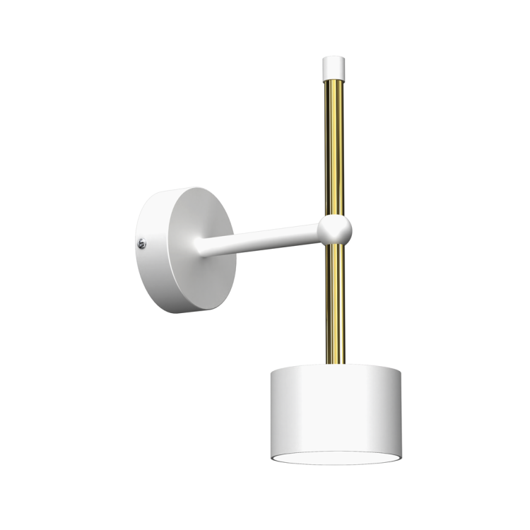 Kinkiet ARENA WHITE/GOLD 1xGX53 MLP7753 Milagro