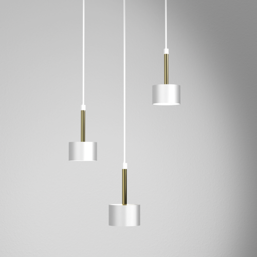 Lampa wisząca ARENA WHITE/GOLD 3xGX53 MLP7756 Milagro