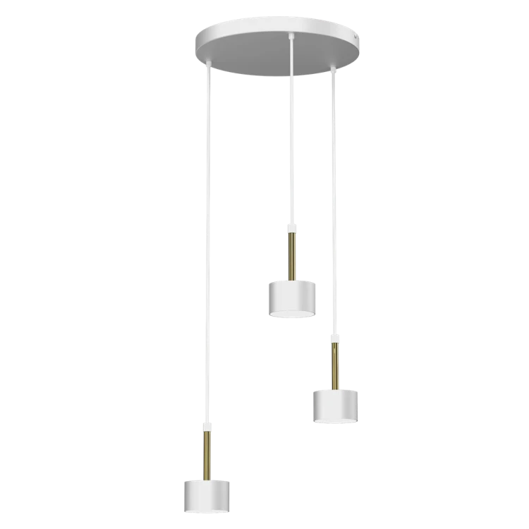 Lampa wisząca ARENA WHITE/GOLD 3xGX53 MLP7756 Milagro