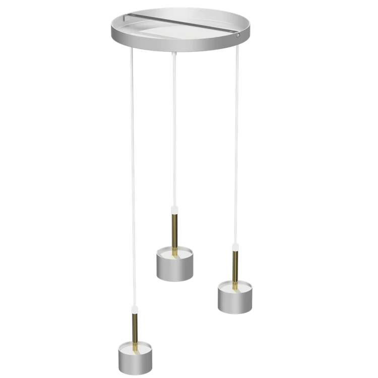 Lampa wisząca ARENA WHITE/GOLD 3xGX53 MLP7756 Milagro