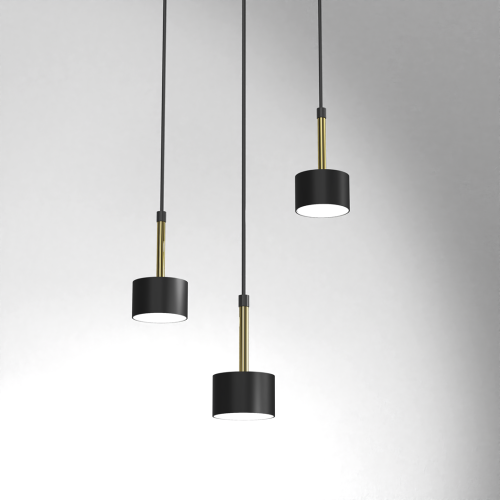 Lampa wisząca ARENA BLACK/GOLD 3xGX53 MLP7762 Milagro