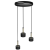 Lampa wisząca ARENA BLACK/GOLD 3xGX53 MLP7762 Milagro