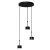 Lampa wisząca ARENA BLACK/GOLD 3xGX53 MLP7762 Milagro