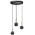 Lampa wisząca ARENA BLACK/GOLD 3xGX53 MLP7762 Milagro
