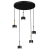 Lampa wisząca ARENA BLACK/GOLD 5xGX53 MLP7763 Milagro