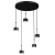 Lampa wisząca ARENA BLACK/GOLD 5xGX53 MLP7763 Milagro