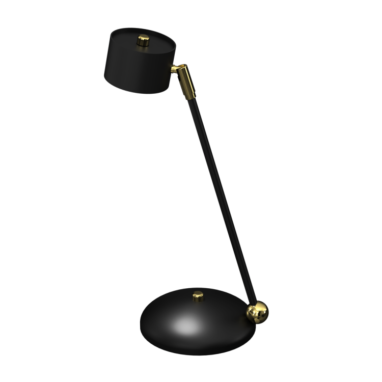 Lampka biurkowa ARENA BLACK/GOLD 1xGX53 MLP7764 Milagro