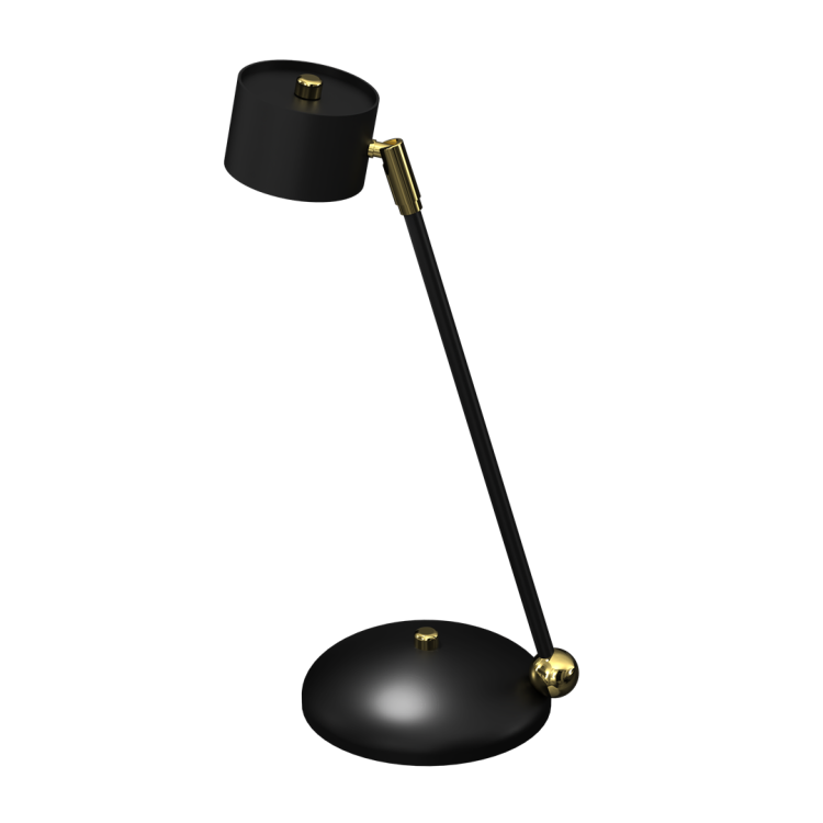 Lampka biurkowa ARENA BLACK/GOLD 1xGX53 MLP7764 Milagro