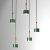 Lampa wisząca ARENA GREEN/GOLD 5xGX53 MLP7769 Milagro